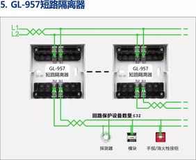 泛海三江模块 温感 烟感 声光 手报等8类产品接线示意